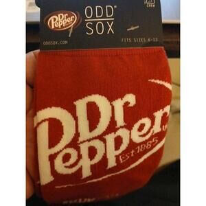 Dr Pepper Odd Sox Socks Mens 6-13 Crew Novelty Print